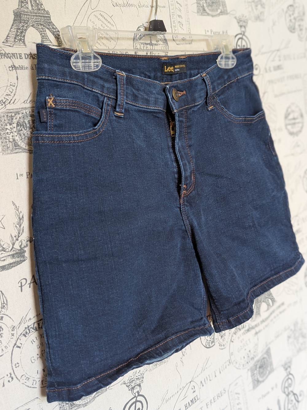 Lee Navy Blue Denim Jean Shorts - Size 12